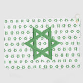 Green Star von David Seamless Golfhandtuch (Horizontal)