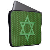 Green Star von David Seamless Laptopschutzhülle (Vorne Rechts)