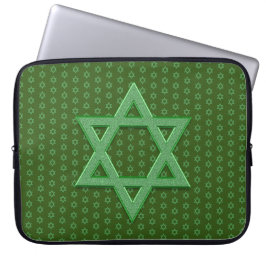 Green Star von David Seamless Laptopschutzhülle