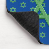 Green Star von David Seamless Mousepad (Ecke)