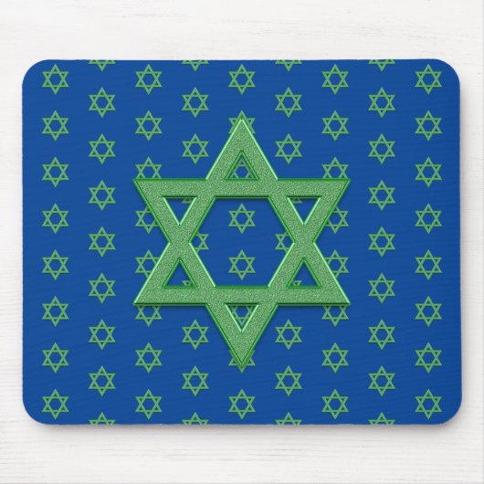 Green Star von David Seamless Mousepad (Vorne)
