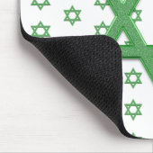Green Star von David Seamless Mousepad (Ecke)