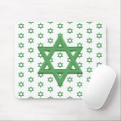 Green Star von David Seamless Mousepad (Mit Mouse)