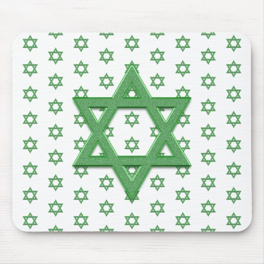 Green Star von David Seamless Mousepad (Vorne)