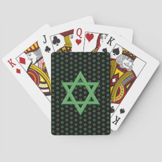 Green Star von David Seamless Spielkarten