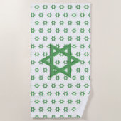 Green Star von David Seamless Strandtuch (Vorderseite)