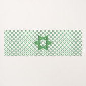Green Star von David Seamless Yogamatte (Rückseite (Horizontal))