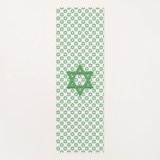 Green Star von David Seamless Yogamatte (Vorderseite)