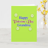 Green Starburst Grandma Card Karte (Gelbe Blume)