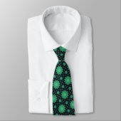 Green Starburst Neck Tie Krawatte (Gebunden)