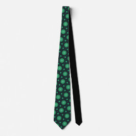 Green Starburst Neck Tie Krawatte