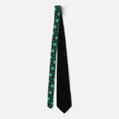 Green Starburst Neck Tie Krawatte (Rückseite)