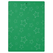 Green Stars Clipboard Klemmbrett (Rückseite)