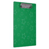 Green Stars Clipboard Klemmbrett (Rechts)