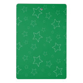Green Stars Mini-Zwischenablage Mini Klemmbrett (Rückseite)