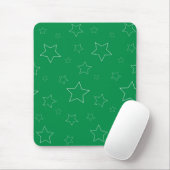 Green Stars Mousepad (Mit Mouse)