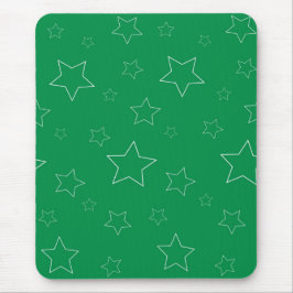 Green Stars Mousepad