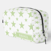 Green Stars Pattern Constellation Cosmetic Waschbeutel (Rechte Ecke)