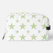Green Stars Pattern Constellation Cosmetic Waschbeutel (Rückseite)