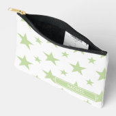 Green Stars Pattern Constellation Pencil Case Zubehörtasche (Offen)