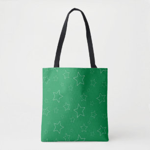 Green Stars Tote Bag Tasche