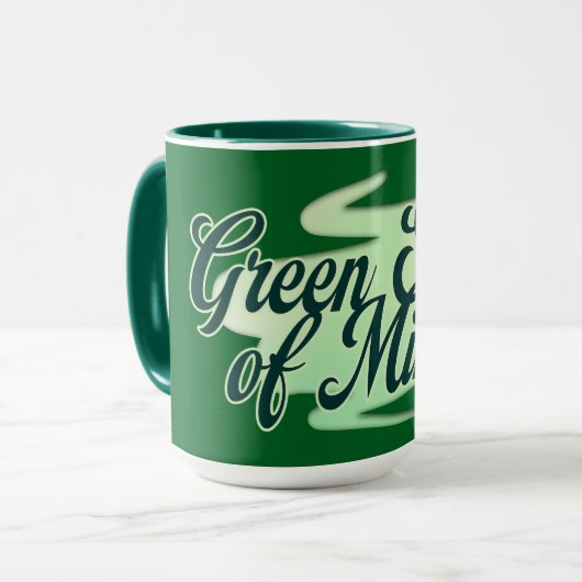 Green State of Mind St Patrick’s Day Shirt caneca Tasse (Vorderseite Links)