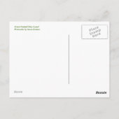 Green Stated Glass Camel Post Card Postkarte (Rückseite)