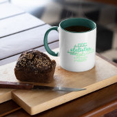 Green Statistics Match Word Cloud Tasse