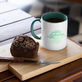 Green Statistics Match Word Cloud Tasse