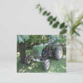 Green Steyr Tractor 80A Postkarte (Stehend Vorderseite)