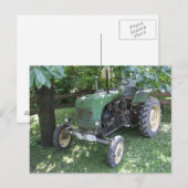 Green Steyr Tractor 80A Postkarte (Vorne/Hinten)