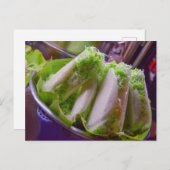 Green Sticky Rice in Vietnam Postkarte (Vorne/Hinten)