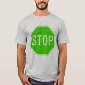 Green Stopp Sign Shirt (Vorderseite)