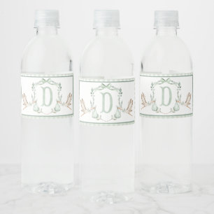 Green Stork Baby Dusche Wasserflaschen Labels Wasserflaschenetikett