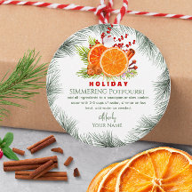 Green Stovetop Christmas Simmering Potpourri