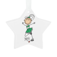 Green Strichmännchen Cheerleader