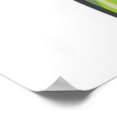 Green Strichmännchen Couple Pink Heart Liebe Poster (Ecke)