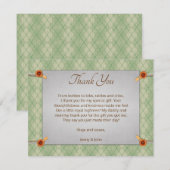 Green Strick Baby Dankeschön Karte (Vorne/Hinten)