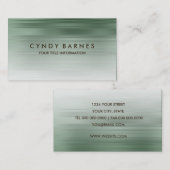 Green Strip Business Card Visitenkarte (Vorne/Hinten)