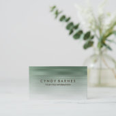 Green Strip Business Card Visitenkarte (Stehend Vorderseite)