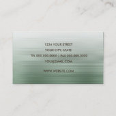 Green Strip Business Card Visitenkarte (Rückseite)