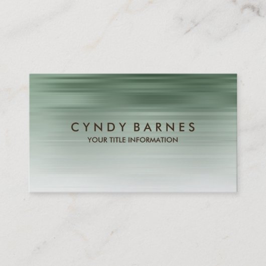 Green Strip Business Card Visitenkarte (Vorderseite)