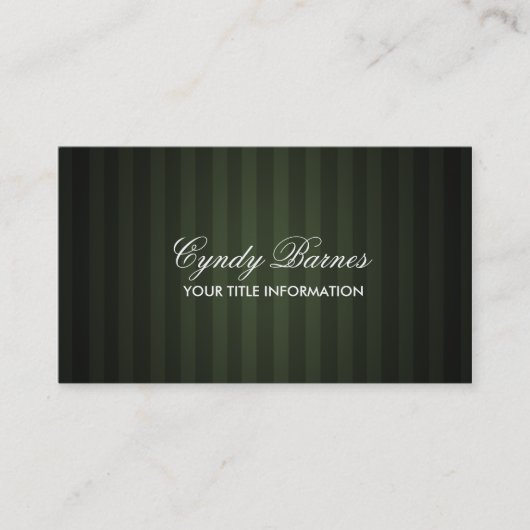 Green Strip Business Card Visitenkarte (Vorderseite)