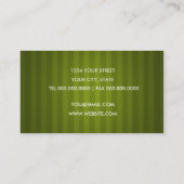 Green Strip Business Card Visitenkarte (Rückseite)