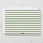 Green Strip Foto Card für Weihnachten (Rückseite)