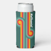 Green Strip Loop mit Namen Selters Dosenkühler (Seltzer Vorderseite)