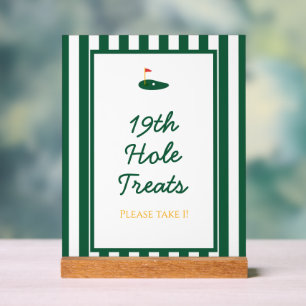 Green Strip Master Golf Sweet Dessert Sign Acrylschild