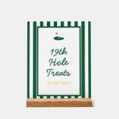 Green Strip Master Golf Sweet Dessert Sign Acrylschild (Vorderseite)