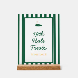 Green Strip Master Golf Sweet Dessert Sign Acrylschild