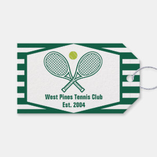 Green Strip Tennis Custom Country Club Geschenkanhänger